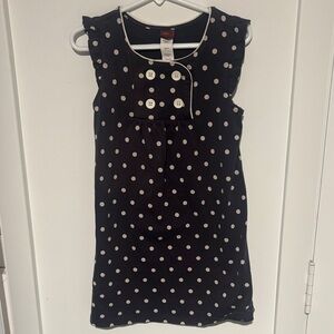 Tea Collection Black and White Polka Dot Dress size 5